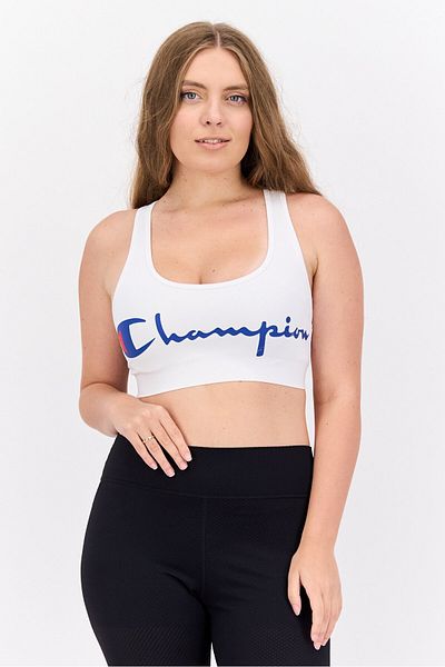 Champion Women Sportswear Fit Non Padded Training Sports Bra, White