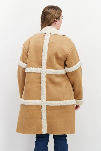 Bearpaw Women Faux Fur Coat, Tan