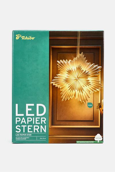 Tchibo Led Paper Star Light, White