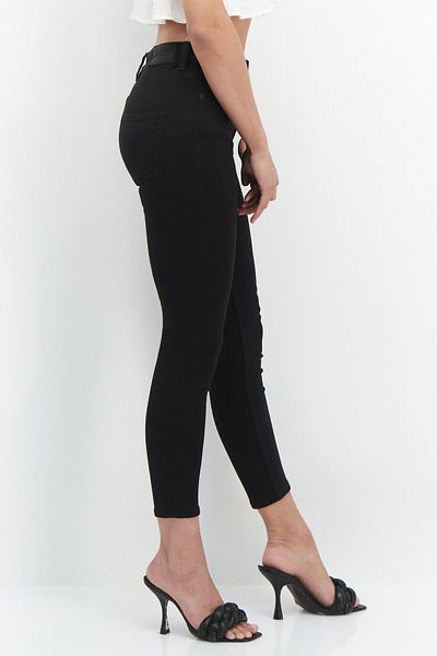 Monki Women Plain Skinny Pants, Black