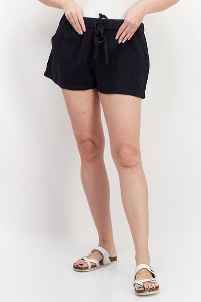 Joie Women Washed Drawstring Basic Short, Navy