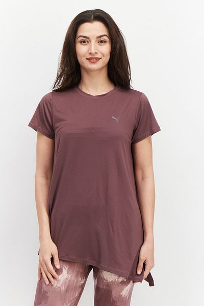 Puma Women Oversized Fit Short Sleeve Top, Brown