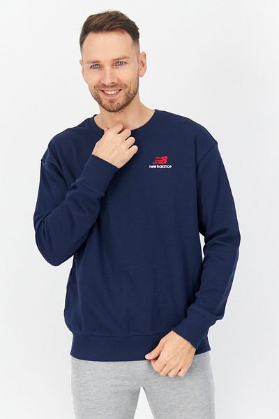 New Balance Unisex Sportswear Fit Long Sleeves Sweatshirt, Navy Blue