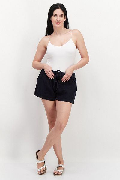 Joie Women Washed Drawstring Basic Short, Navy