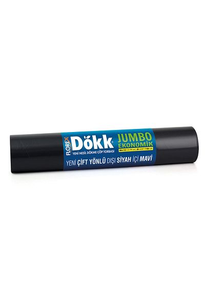 FLOREKS New Generation 9 Roll Florex Cast Trash Bag - Jumbo Economic V Fold - 619