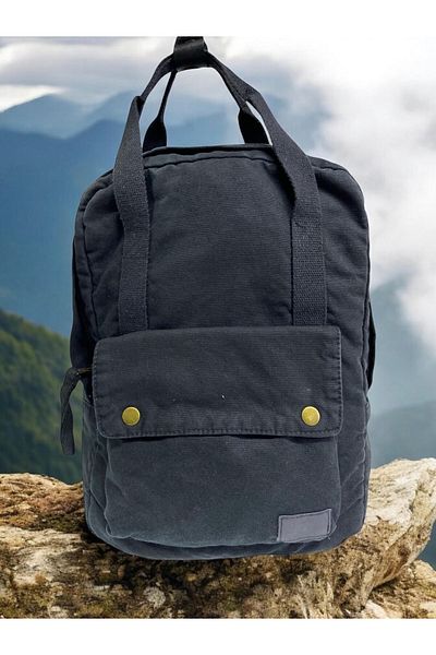 Old Cotton Quality Single Compartment Unisex Design Vintage School Travel Daily Backpack 28X37 cm