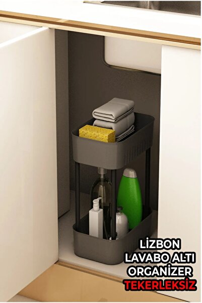 COOLOVS Organizator de baie multifuncțional de lux cu 2 niveluri în interioru...