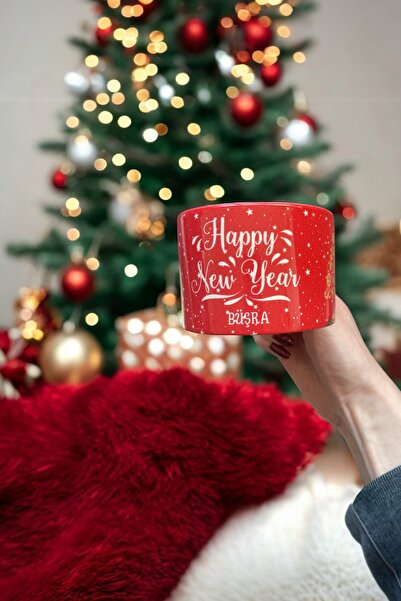 DVOYAGE Kişiye Özel “ Happy New Year” Fincanı (200 ML)- Yeni Yıla Özel Hediye Seçeneği! 1 Adet