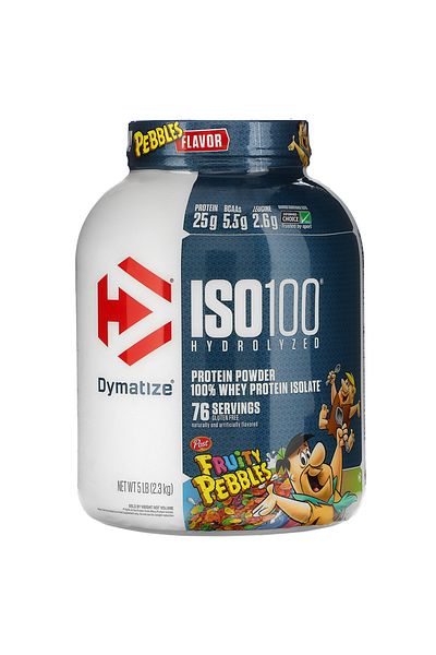 Dymatize ISO 100 Hydrolyzed whey protein isolate, Fruity Pebbles, 5 LB