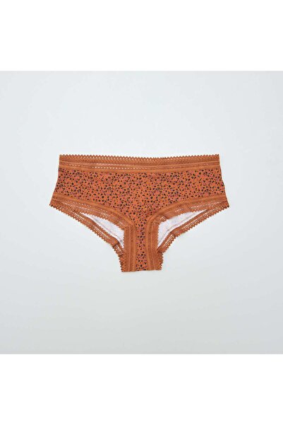 KIABI Pack of 3 printed microfibre boy shorts PURPLE