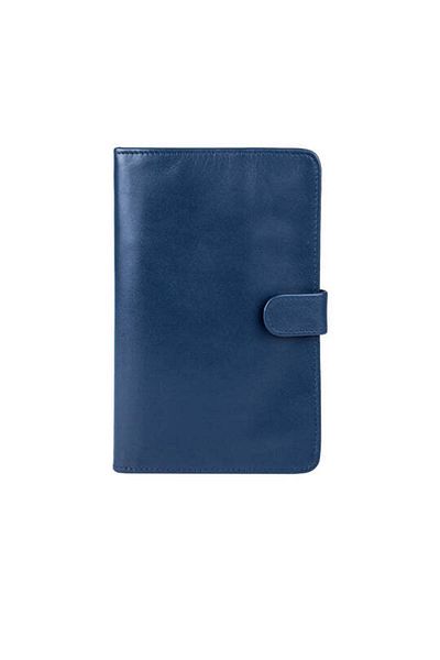 Hidesign Leather Travel Wallet - Midnight Blue