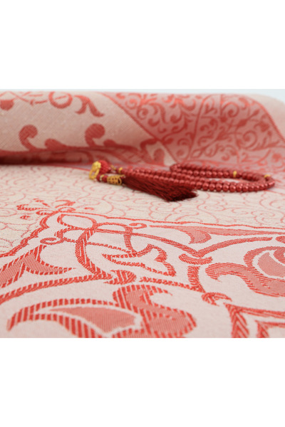 Modish Group Luxury Taffeta - Portable Prayer Rosary Set with Prayer Rug and Pearl Vav, Gift Set