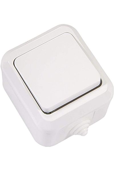 CALRADİA Nemliyer Ip44 Deviator (with Socket), White