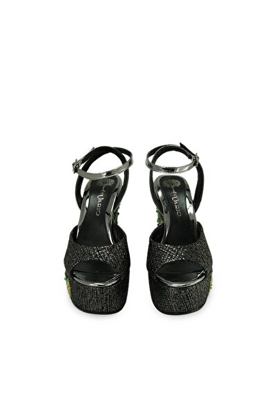 Vario Kadın Siyah Dolgu Topuklu Ayakkabı