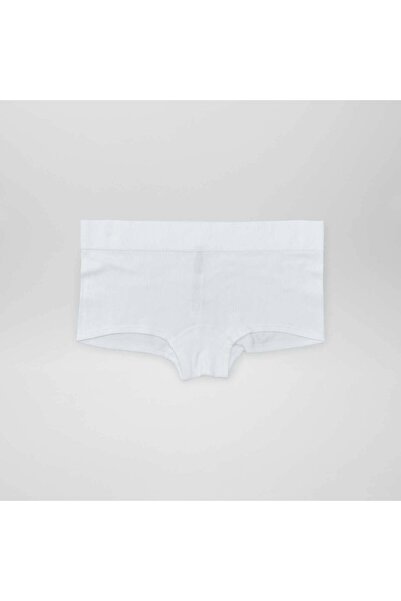 KIABI Pack of 2 pairs of ribbed fabric boy shorts WHITE WHITE