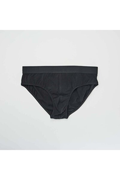 KIABI Pack of 3 plain briefs LOT BLACK