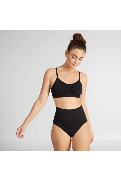 KIABI سراويل داخلية للتحكم بخصر مرتفع باللون الأسود