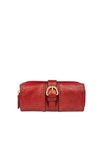 Hidesign Aura W1 Leather Wallet - Red