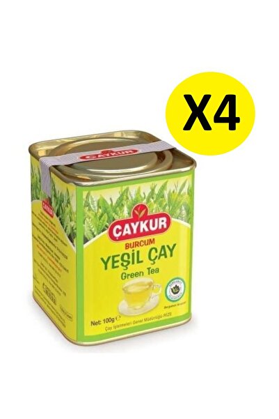 Çaykur Burcum Yeşil Çay Teneke 4 Adet 100 gr