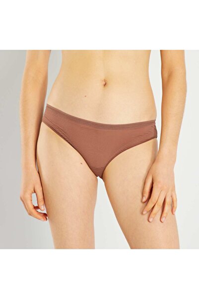 KIABI Microfibre briefs BROWN