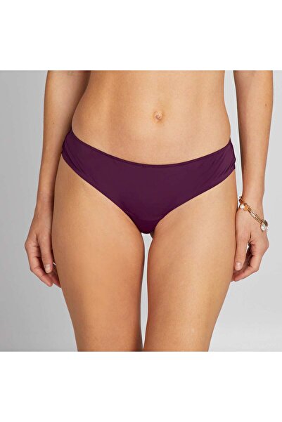 KIABI Microfibre and lace tanga briefs PURPLE