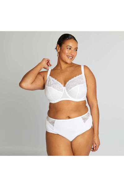 KIABI Woven lace briefs white