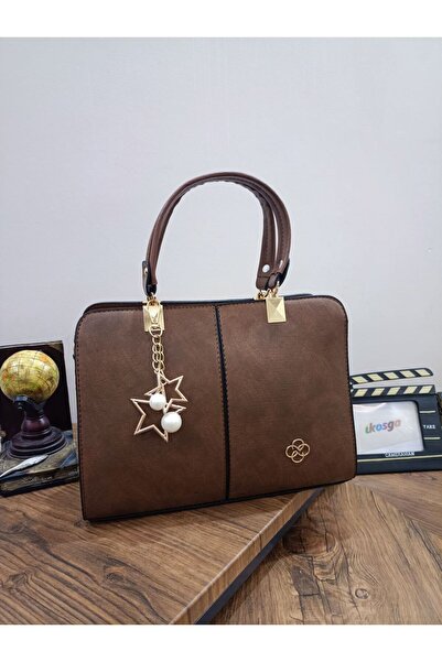 ikosga Shoulder and Arm Bag 5 Compartments Brown Adjustable Strap Width: 29 c...