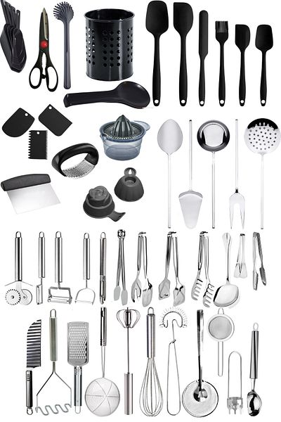 Mirilliahome Set of Spatulas and Kitchen Utensils