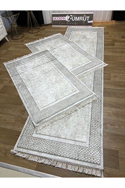 Zümrüt Ev Tekstil Dijital Baskılı Makinede Yıkanabilir Dot Taban Yatak Odası ...