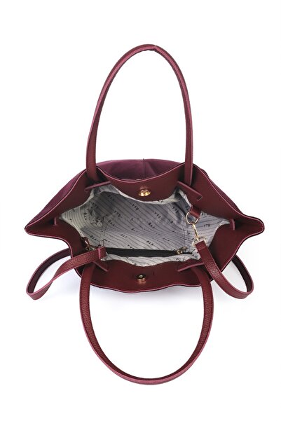 KIRASE Жіноча замшева шкіряна сумка з магнітним замком для закриття детальної сумки на руку та плече