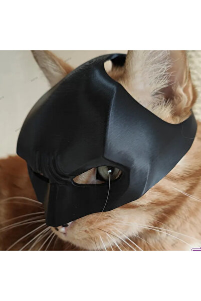 Decorstation Kediniz Artık Bir Kahraman // Batman Görünümlü Kedi Maskesi