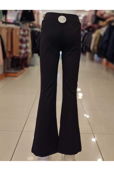 Yonca Çocuk 0114 Spanish Leg Girl's Trousers Ribbed Leggings