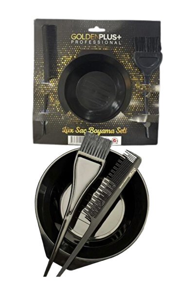 Golden Plus Golden Plus luksuzni set za farbanje crne kose - Krep četke i pos...
