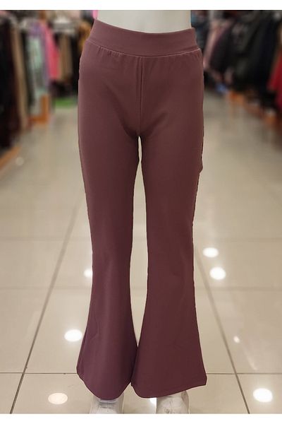 Yonca Çocuk 0114 Spanish Leg Girl's Trousers Ribbed Leggings