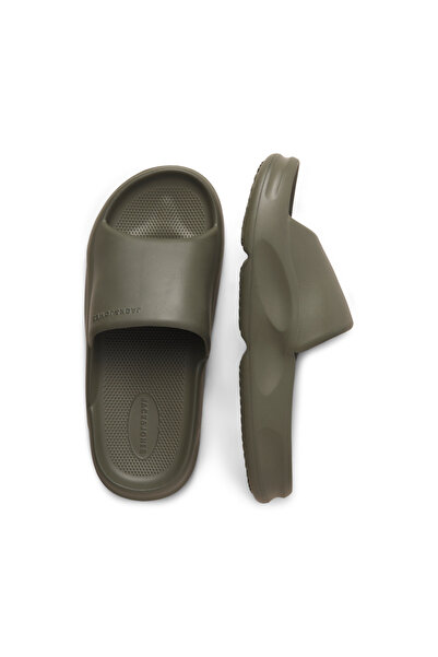 Jack & Jones Jack Jones Jfwstatus Moulded Slider Noos Men's Green Slip-On Sandals & Slippers -12251282-21