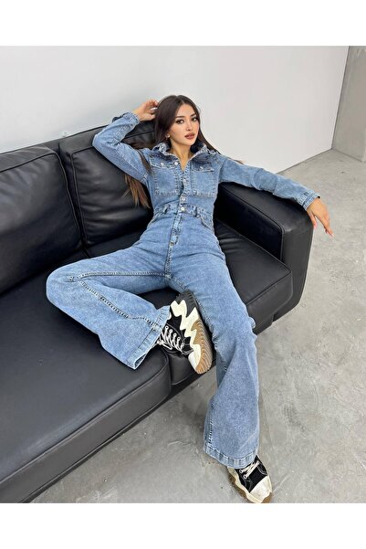 Vovikon Kn Τζιν φόρμα με φαρδύ πόδι