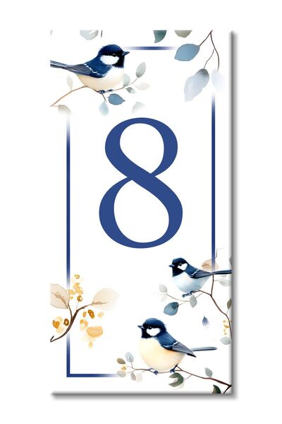 MODA CERO Blue Bird Door Number No:8