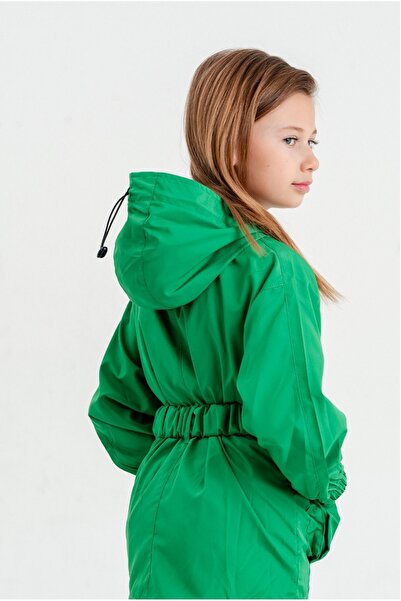 GİYİCEM Κοριτσίστικο αδιάβροχο με ζώνη από καουτσούκ 1652