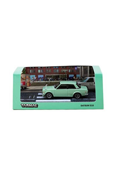 mini gt Tarmac works 1/64 datsun 510 light green - road64 t64r-052-gr