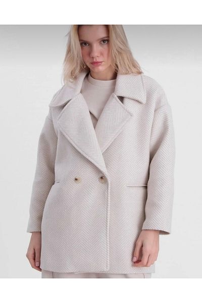 Liya Oversize Kaşe Coat