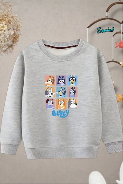 Evomind Children's Printed Cycling Neck Sweatshirt