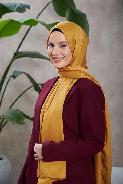 İpekhan Altuni șal jacquard mătăsos cu model Alesa - 9003-09