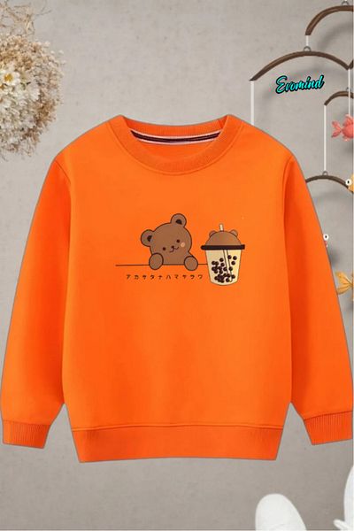 Evomind Children's Printed Cycling Neck Sweatshirt