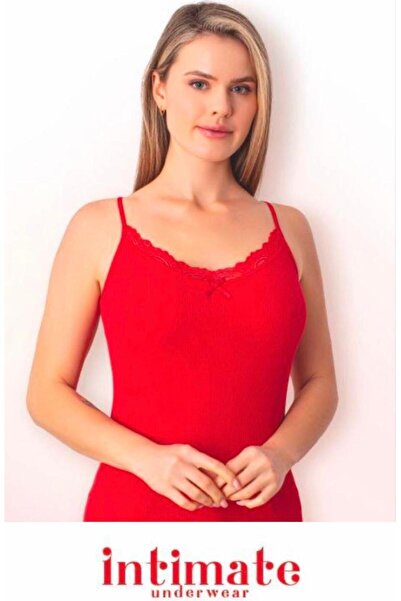 DK İÇ GİYİM KADIN KAŞKORSE ATLET İP ASKILI DANTELLİ