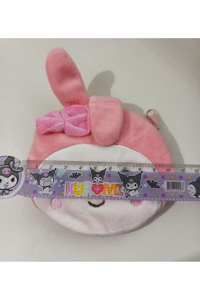 nihonwosekai Sanrio Kuromi My Melody Medium Plush Wallet