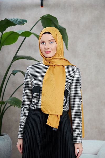 İpekhan Şal jacquard mătăsos cu model Leola Altuni - 9009-09