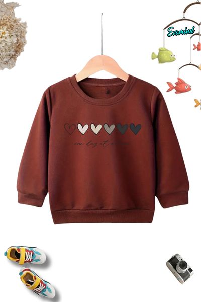 Evomind Children's Printed Cycling Neck Sweatshirt