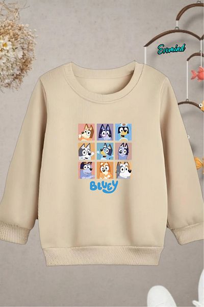 Evomind Children's Printed Cycling Neck Sweatshirt