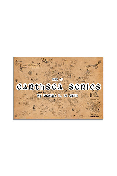 Talented Bears Workshop A Wizard Of Earthsea, Yerdeniz Büyücüsü Haritası 50*7...