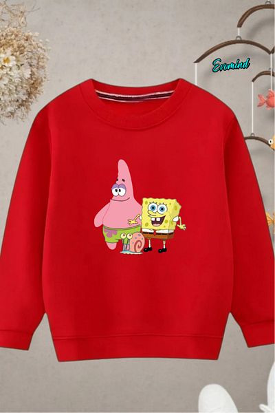 Evomind Unisex Children's Printed Cycling Neck Sweatshirt
